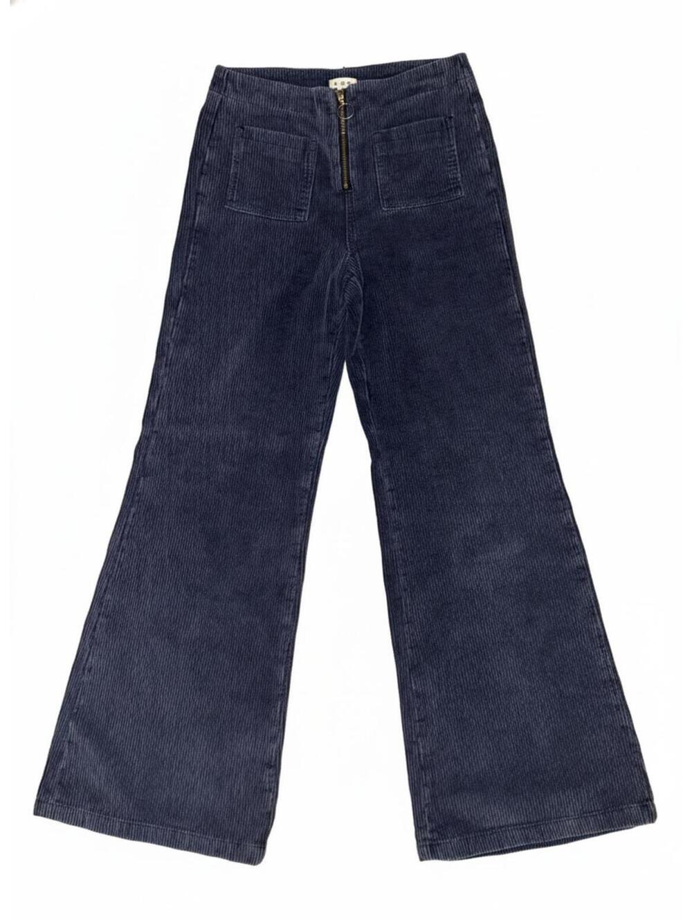 POL Wide Leg Purple Corduroy High-Waisted Pants Small